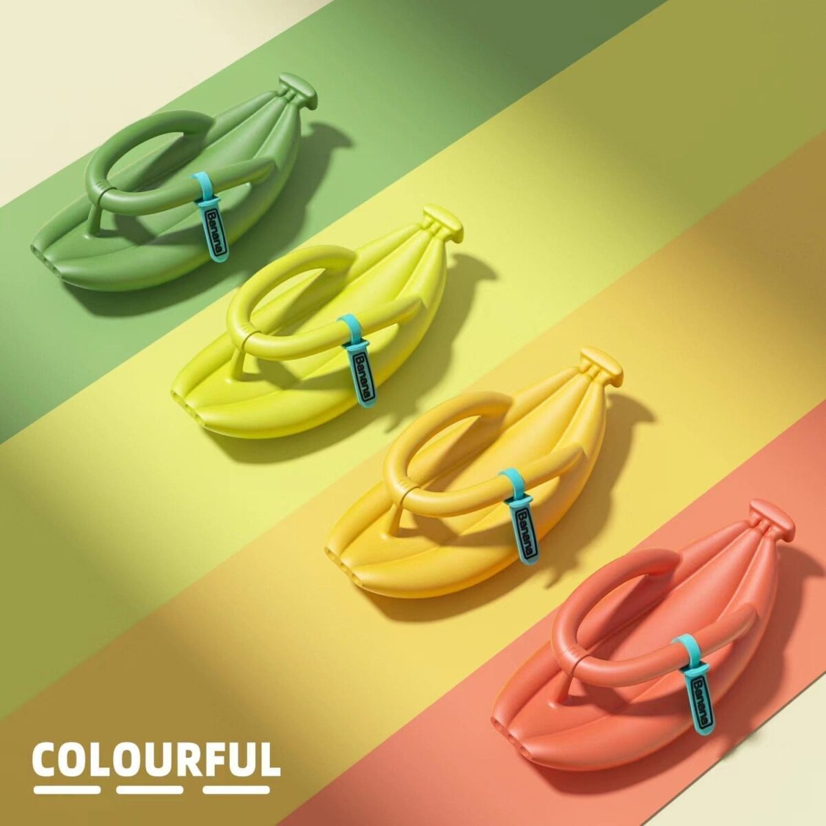 <ul> <li><strong>Banana-Inspired Design:</strong> Playful and unique for summer fun.</li> <li><strong>Soft EVA Upper:</strong> Comfortable and plush for all-day wear.</li> <li><strong>Flexible EVA Sole:</strong> Cushions each step with ease.</li> <li><strong>Available in Four Colors:</strong> Green, Matcha, Lemon Yellow, Coral.</li> <li><strong>Various Sizes:</strong> Fits sizes=