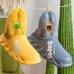 Colorful Cozy Home Slippers with EVA waterproof soles and warm plush lining, ideal for comfortable indoor wear