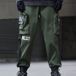 green cargo pants